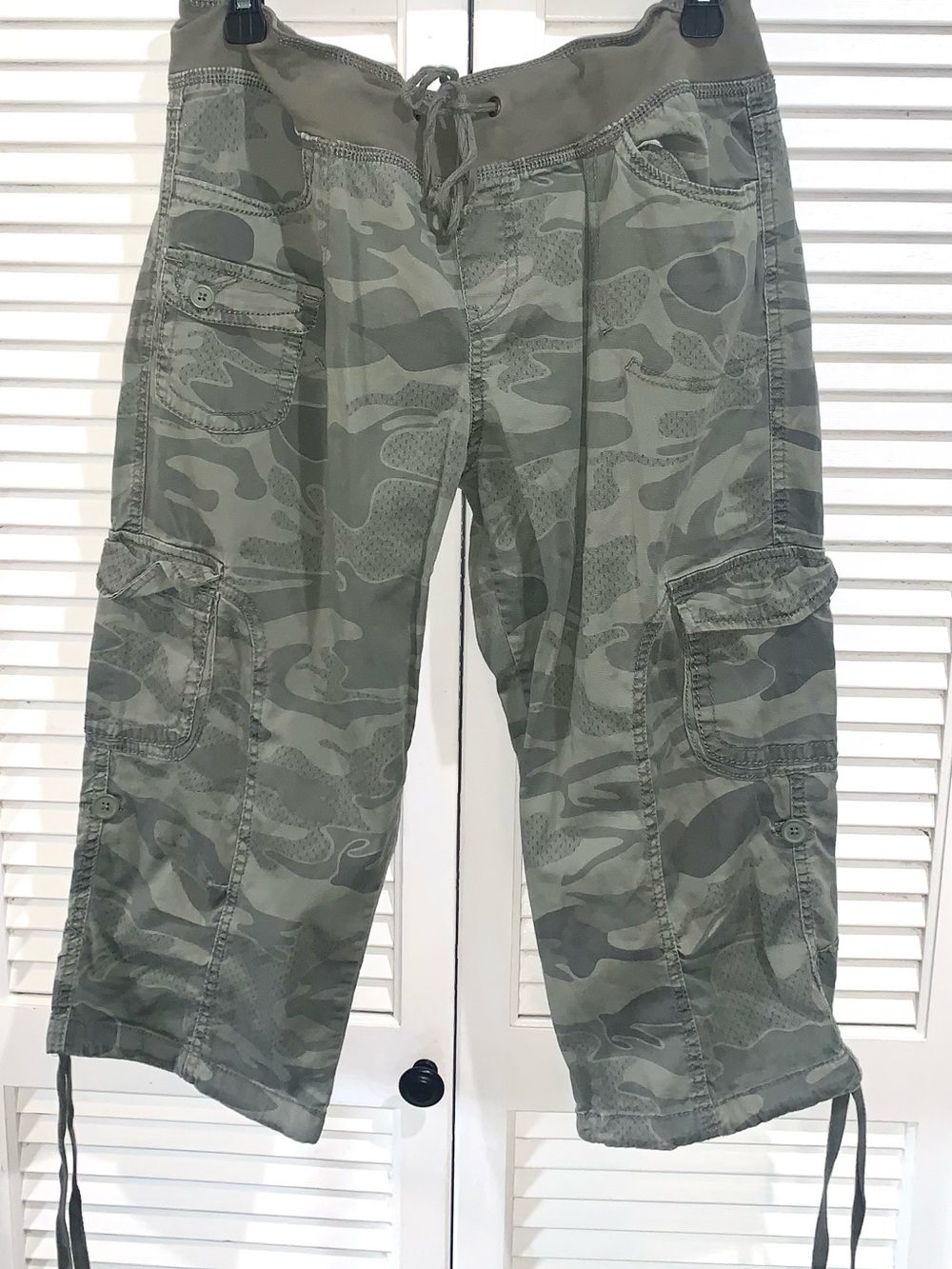 Camo Cargo Capri Pants Y2K Utility Gorpcore Women’s 12